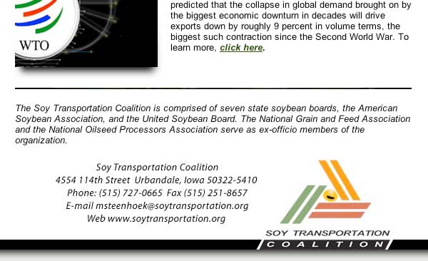 Soy Transportation Coalition, April 3, 2009