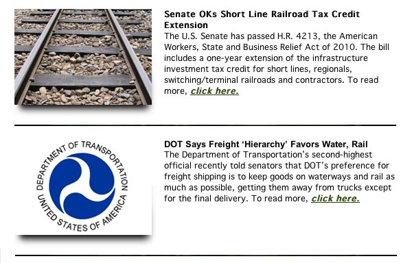 Soy Transportation Coalition eNews - April 6, 2010