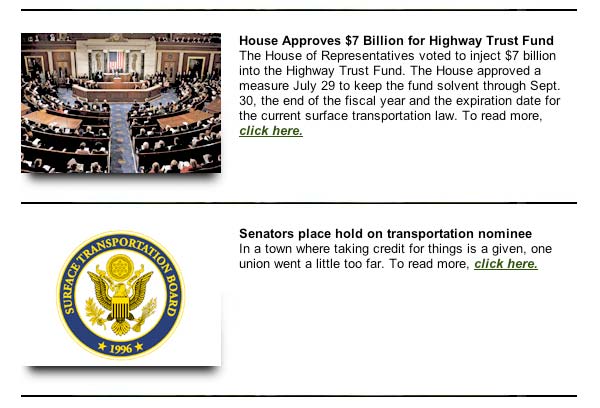 August 7, 2009, Soy Transportation Coalition eNews