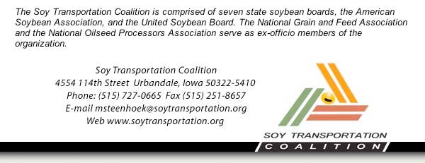 August 7, 2009, Soy Transportation Coalition eNews