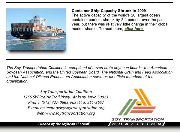 January 2010 Soy Transportation Coalition eNews