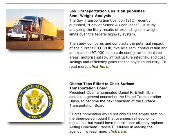 Soy Transportation Coalition eNews