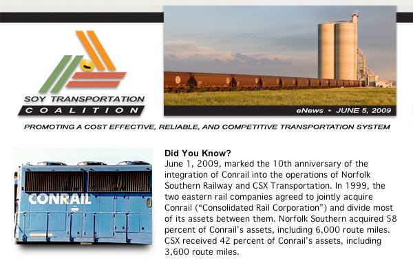 June 2009 Soy Transportation Coalition eNews