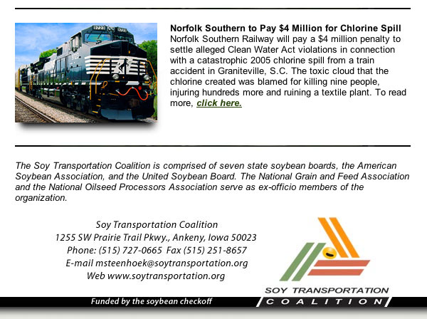 March Soy Transportation Coalition eNewsletter