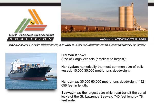 Soy Transportation Coalition November eNews