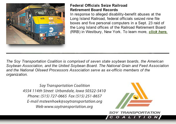 Soy Transportation Coalition October eNews