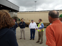 Soy Transportation Coalition Tours Transloading Facilities, Rail Terminals in Chicago 