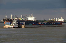 Plastic resin exports drive growth for container-on-barge service